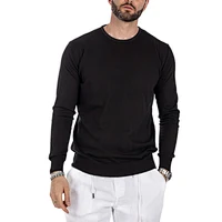 Daniil - black cotton sweater